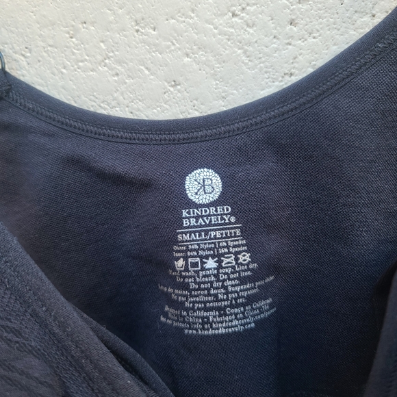 Kindred Bravely | Sublime Hands-Free Pumping & Nursing Black Tank Size S Petite - Picture 3 of 7